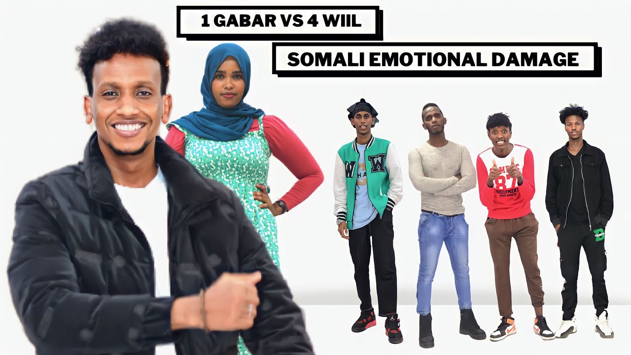 1 GABAR VS 4 WIIL SOMALI EMOTIONAL DAMAGE CHALLENGE PART 1